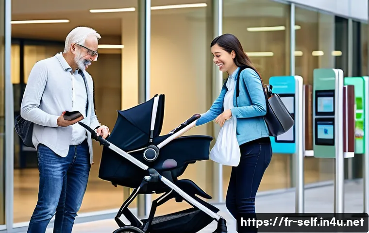 자치행정사 업무 최적화 기법 - "A diverse group of citizens, including a young woman with a baby in a stroller (the baby is wearing...